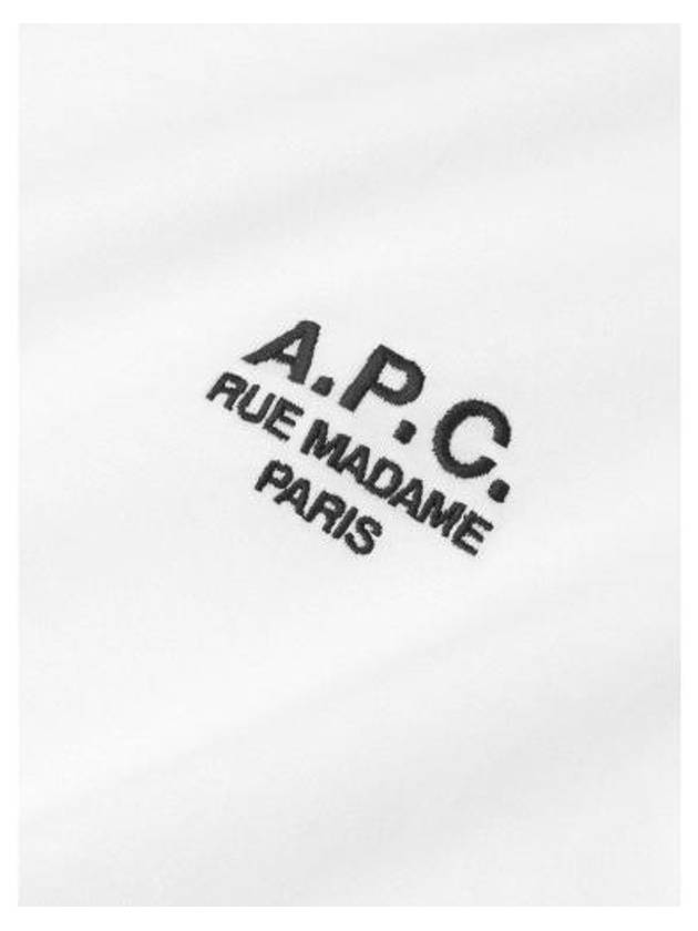 APC Raymond Logo Men s Short Sleeve T Shirt White COEZC H26840 - A.P.C. - BALAAN 7