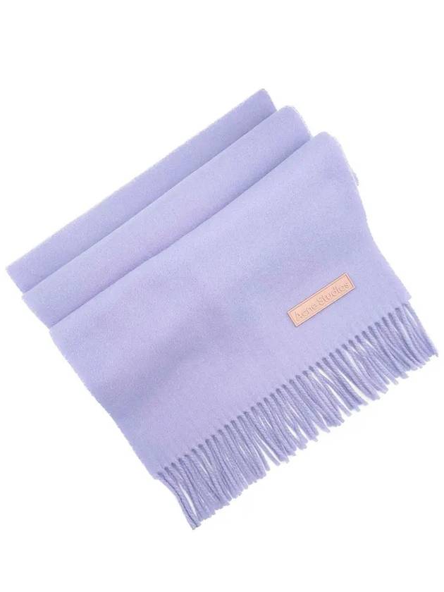 Wool Fringe Muffler Lilac Purple - ACNE STUDIOS - BALAAN 3