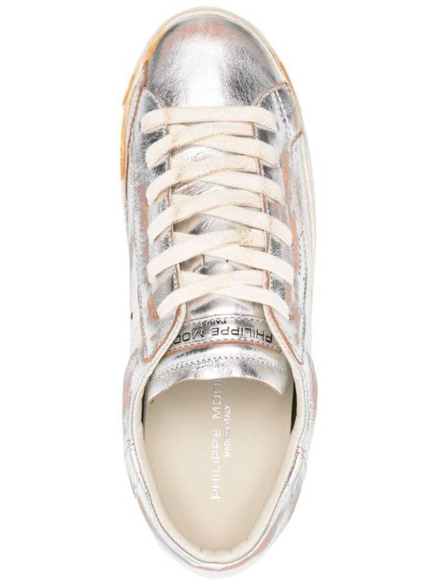 Philippe Model Silver Leather Prsx Sneakers - PHILIPPE MODEL - BALAAN 2