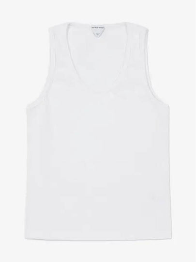 Slim Fit Stretch Cotton Sleeveless White - BOTTEGA VENETA - BALAAN 2