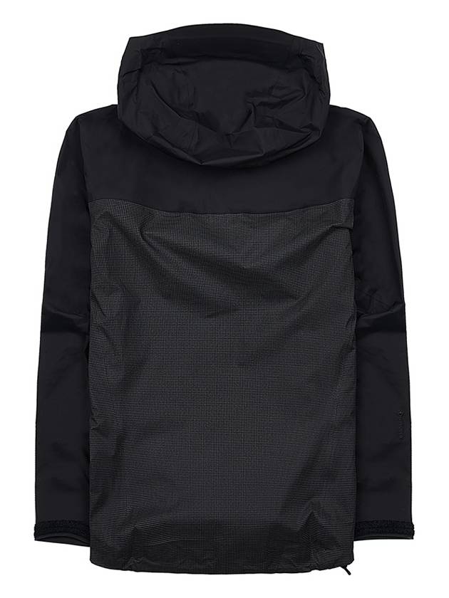 Alpha Embroidered Logo Hooded Jacket Black - ARC'TERYX - BALAAN 3