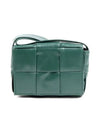 Cassette Small Leather Cross Bag Green - BOTTEGA VENETA - BALAAN 3