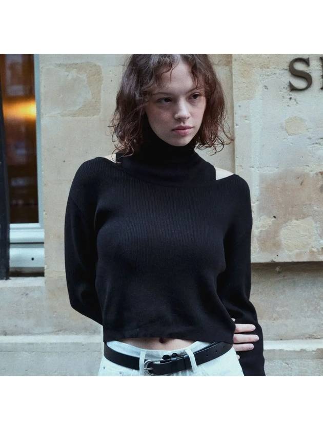 French layered knit set-up black - LETTER FROM MOON - BALAAN 7