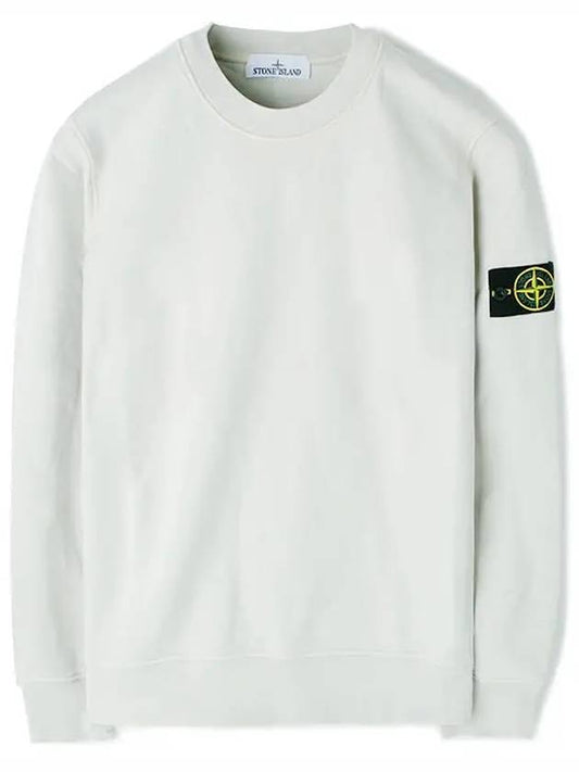 Compass Patch Crew Neck Sweatshirt Beige - STONE ISLAND - BALAAN 2