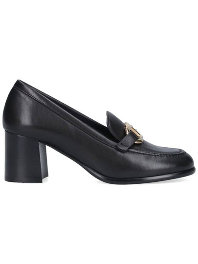 Gancini Ornament Heel Loafer Black - SALVATORE FERRAGAMO - BALAAN 2