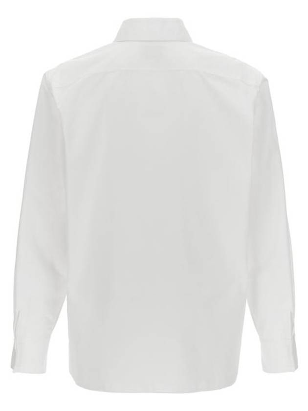 Cassandre Long Sleeve Shirt White - SAINT LAURENT - BALAAN 3