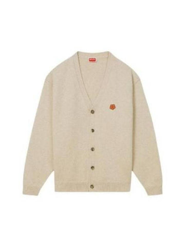 Boke Flower Embroidery Cardigan Beige - KENZO - BALAAN 1