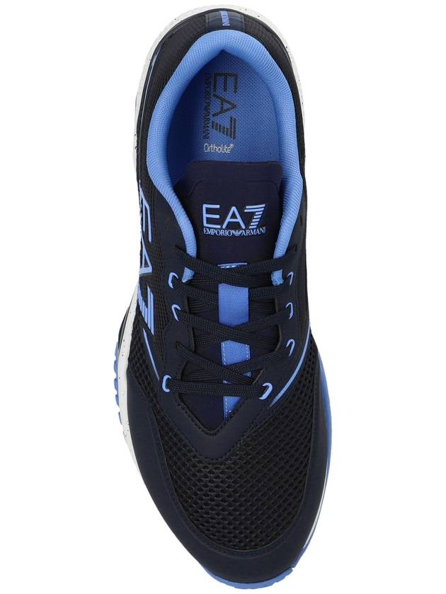 EA7 Emporio Armani Lace-up Sneakers, Men's, Blue - EMPORIO ARMANI - BALAAN 6