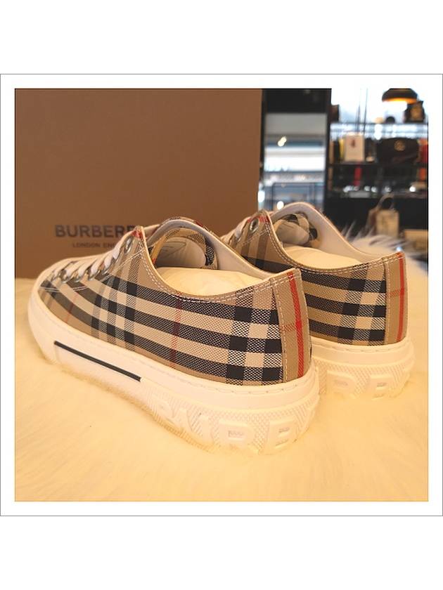 Vintage Check Cotton Sneakers Archive Beige - BURBERRY - BALAAN 6