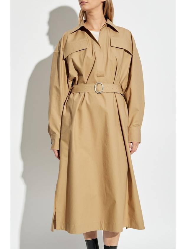 JIL SANDER+ Dress With Belt, Women's, Beige - JIL SANDER - BALAAN 3