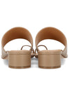 Tabi Leather Low Mule Sandal Heel Beige - MAISON MARGIELA - BALAAN.