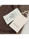 GG Jacquard Pattern Two-Tone Wool Silk Muffle Dark Brown - GUCCI - BALAAN 5