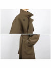 Wrap Wool Double Coat Dark Squirrer - LEMAIRE - BALAAN 6