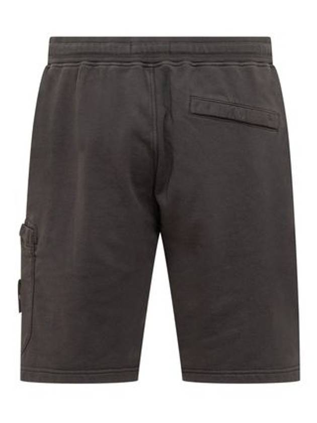 Cotton Fleece Cargo Bermuda Shorts Navy - STONE ISLAND - BALAAN 3