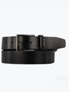 Cole Ant Logo Leather Belt Black - HUGO BOSS - BALAAN 2