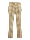 GG Supreme Linen Straight Pants Beige - GUCCI - BALAAN 1