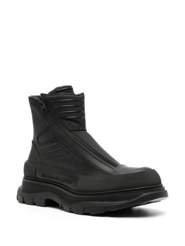 Tread Slick Moto Ankle Boots Black - ALEXANDER MCQUEEN - BALAAN 5