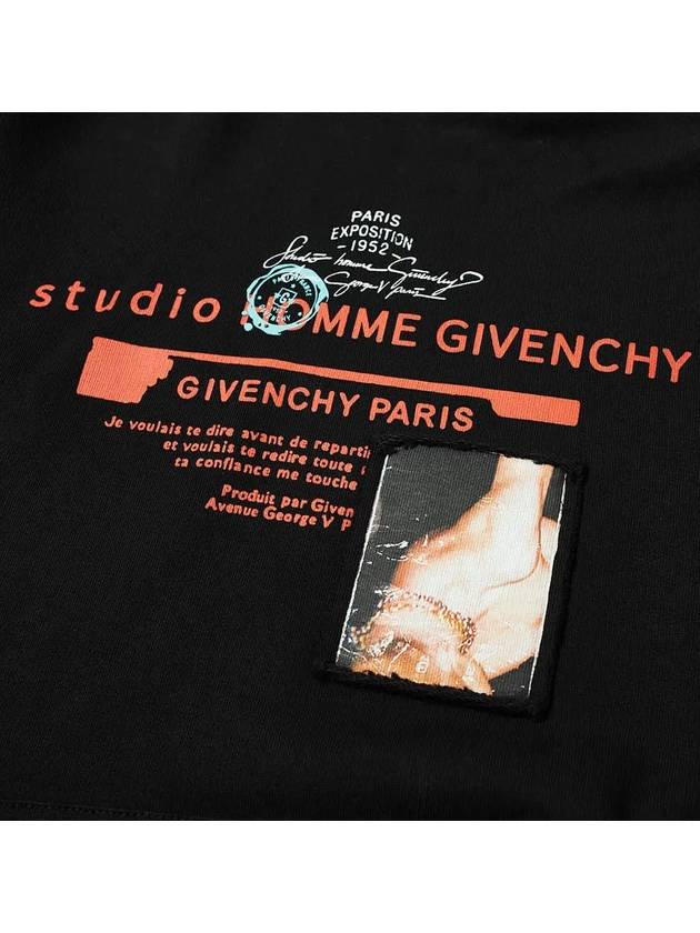 Studio Patch Cotton Hoodie Black - GIVENCHY - BALAAN 4