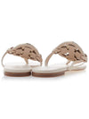 Jeweled Miller Flip Flop Sandals White - TORY BURCH - BALAAN 5