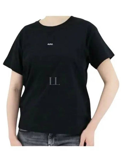 Women's Jade Logo Short Sleeve T-Shirt Black - A.P.C. - BALAAN 2