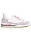 Tech Runner Low Top Sneakers White Pink - THOM BROWNE - BALAAN 2