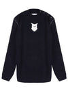 Animal Totem Sailor Wool Knit Top Navy - MAISON MARGIELA - BALAAN 2