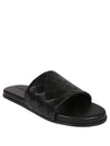 Intrecciato Leather Slippers Black - BOTTEGA VENETA - BALAAN 3