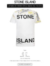 Logo Marvel Print Round Short Sleeve T-Shirt White - STONE ISLAND - BALAAN 3