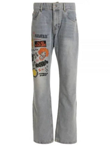 P22W036 BLUE Reflux 5 Pocket Denim - PLEASURES - BALAAN 1