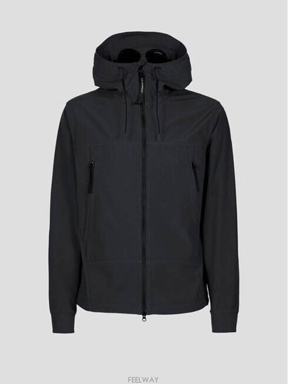 Shell R Goggle Hooded Jacket Black - CP COMPANY - BALAAN 2