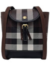 Check Mini Backpack Dark Brown - BURBERRY - BALAAN 3