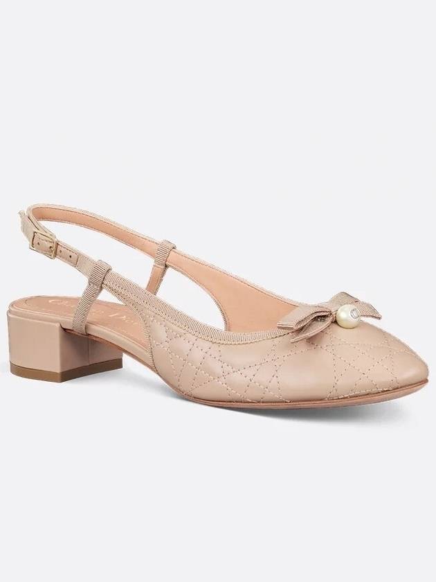 Dior Ballet Slingback Pumps Nude Quilted Cannage Calf Autumn - DIOR - BALAAN 1