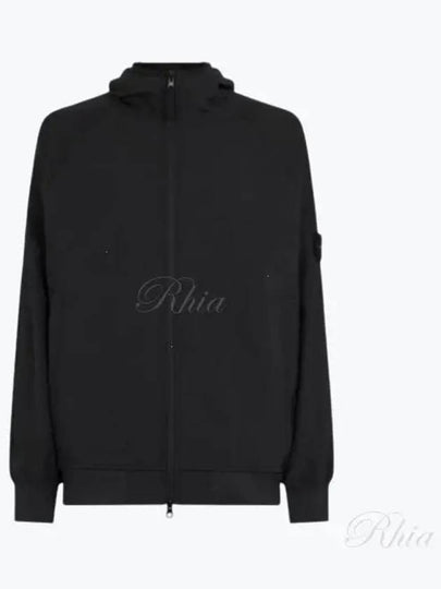 Soft Shell R Technology Nylon Hood Jacket Black - STONE ISLAND - BALAAN 2