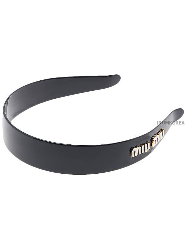 Plexiglas Headband Black - MIU MIU - BALAAN 11