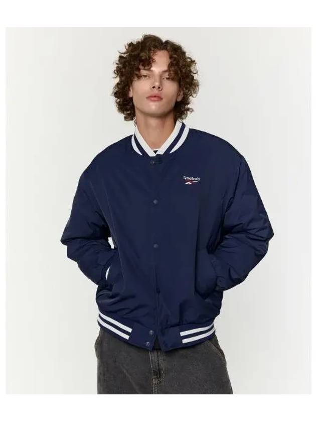 New basic varsity jacket navy - REEBOK - BALAAN 1