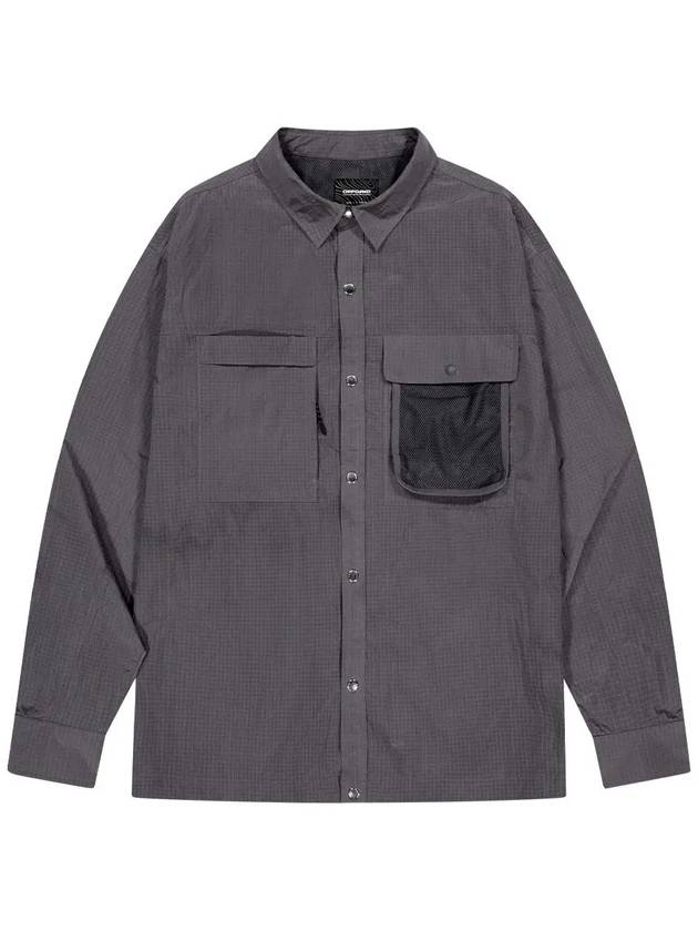 Core Double Pocket Long Sleeved Shirt Dark Grey - OFFGRID - BALAAN 2