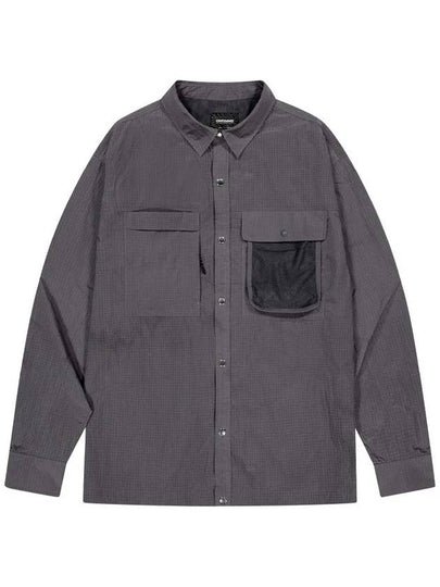 Core Double Pocket Long Sleeve Shirt Dark Grey - OFFGRID - BALAAN 2