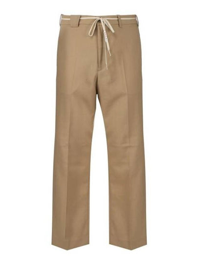 Wool Straight Pants Beige - MARNI - BALAAN 2