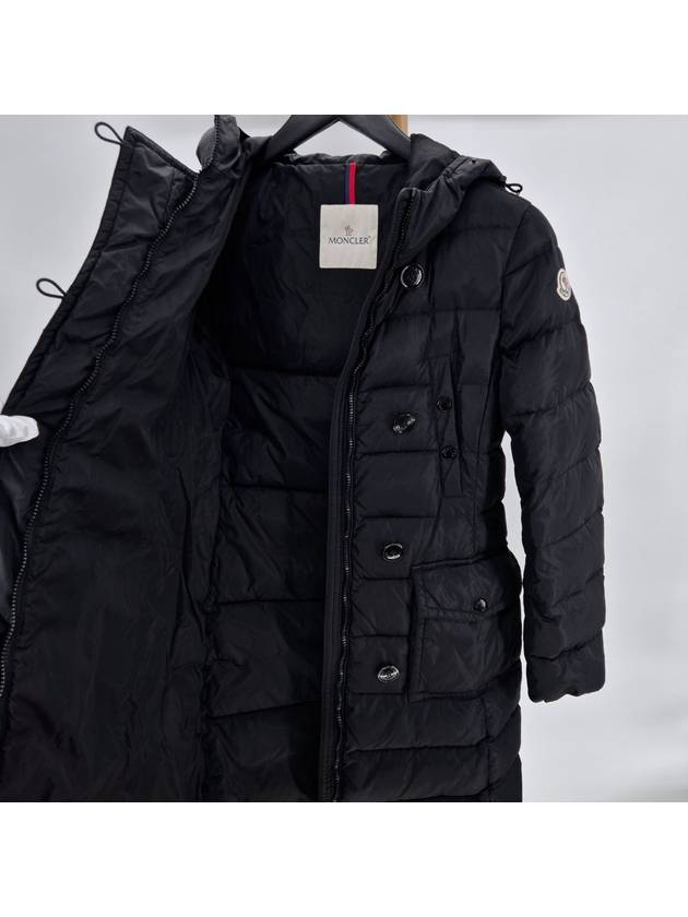 Genevrier women s long padding black size 0 - MONCLER - BALAAN 5