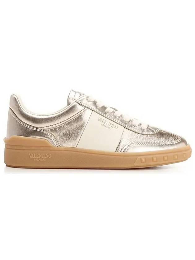 Upvillage Lace-Up Low-Top Sneakers Silver - VALENTINO - BALAAN 2