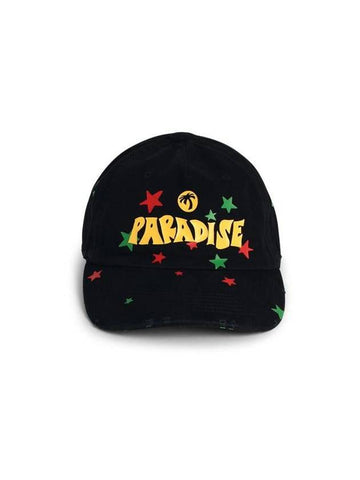 Palm Angels 'Paradise' Black Cotton Hat - PALM ANGELS - BALAAN 1