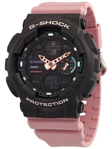 Casio G-Shock Alarm World Time Chronograph Quartz Analog-Digital Ladies Watch GMAS140-4A - CASIO - BALAAN 1