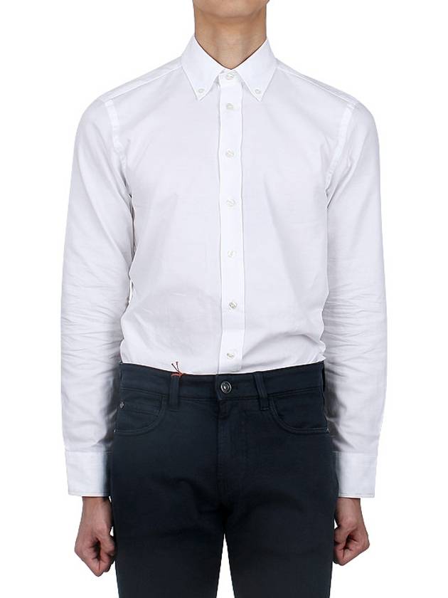 Logo Long Sleeve Shirt White - ETRO - BALAAN 4