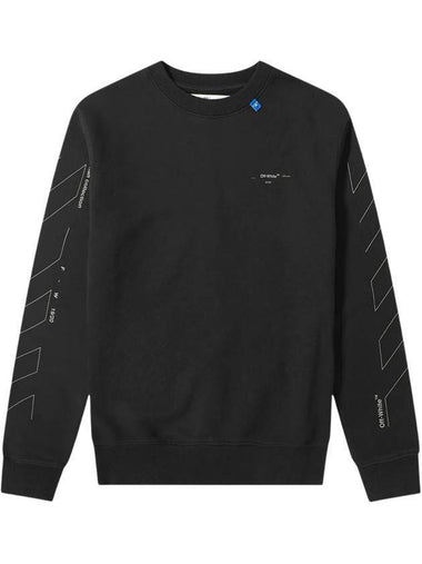 Unfinished Arrow Sweatshirt Black - OFF WHITE - BALAAN 1