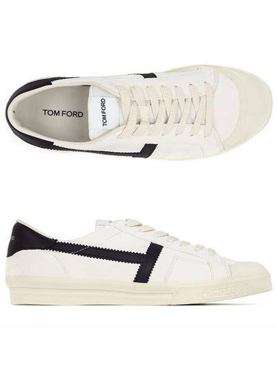 Suede Jarvis Low Top Sneakers White Black - TOM FORD - BALAAN 2