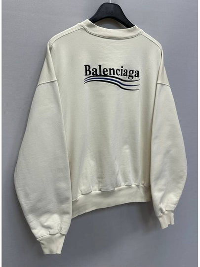 Wave logo embroidered sweatshirt - BALENCIAGA - BALAAN 2