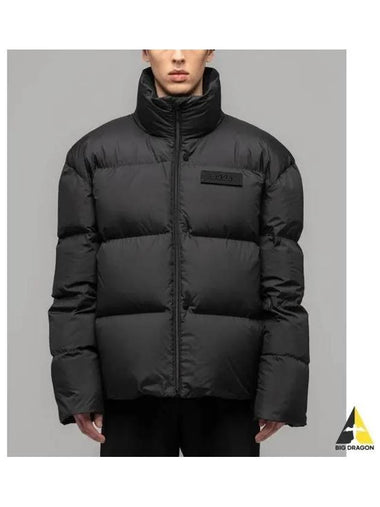 M Concealed Reversible Down Jacket Black - 032C - BALAAN 1