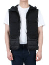 Shell R Mix Goggle Hooded Padded Vest Black - CP COMPANY - BALAAN 4