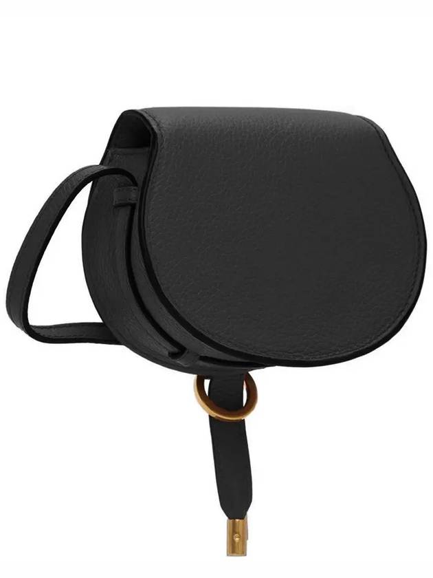 Marcie Nano Saddle Shoulder Bag Black - CHLOE - BALAAN 5