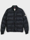 logo patch BAZENA short down padded jacket black 1A00097 5967G 999 - MONCLER - BALAAN 2